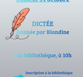 Dictée31/10/2026